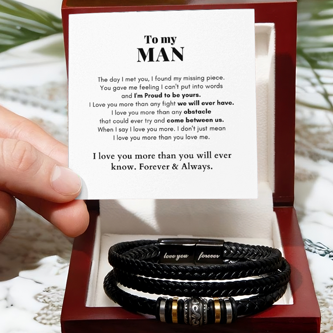 To My Man Love You Forever Bracelet