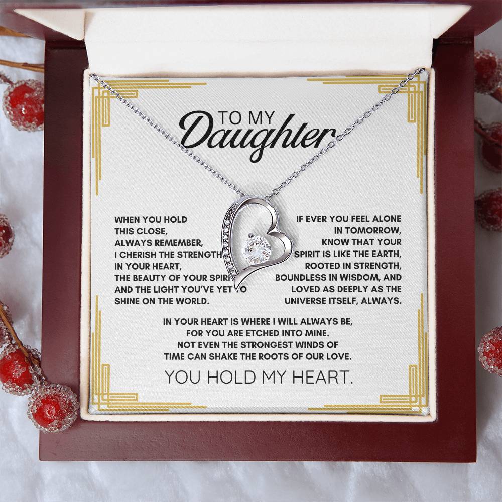 To my Daughter: Forever Love Necklace a Symbol of Resilience, Wisdom, and Infinite Love