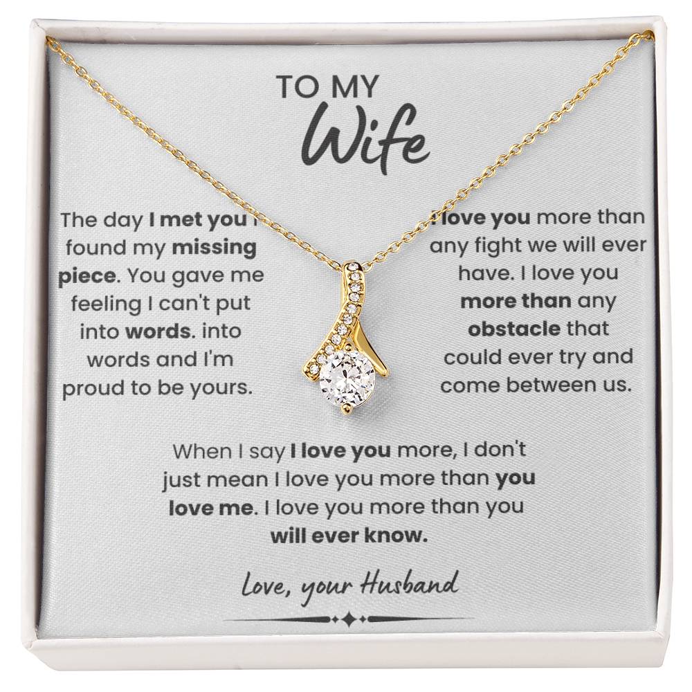 To My Wife Alluring Beauty Necklace V2