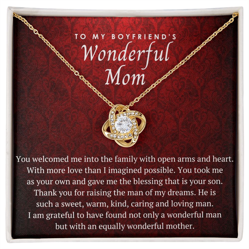 Wonderful Mom Love Knot Necklace