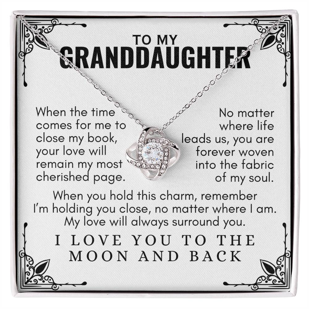 To My Granddaughter: Love Knot Necklace, A Reminder That My Love Always Surrounds You