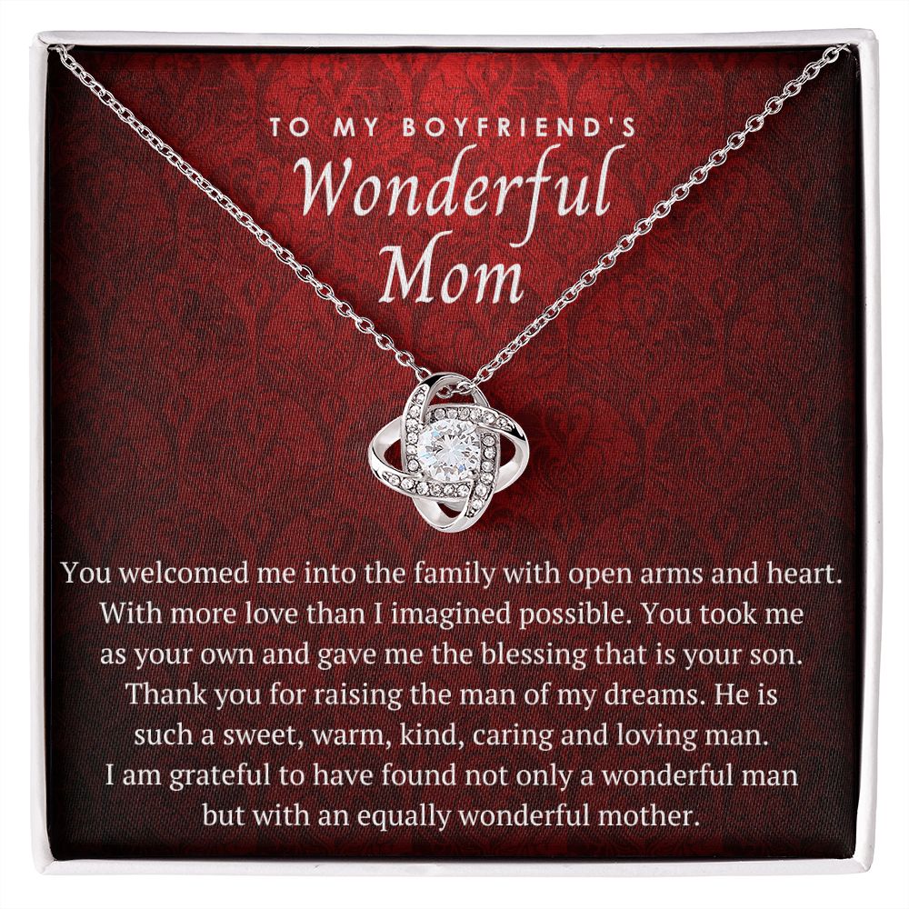 Wonderful Mom Love Knot Necklace