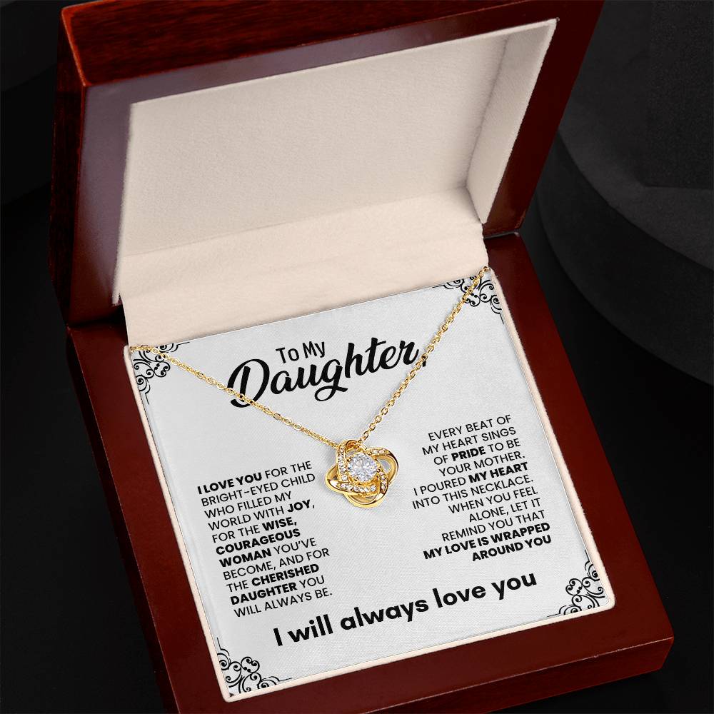 The Cherished Daughter Love Knot Necklace