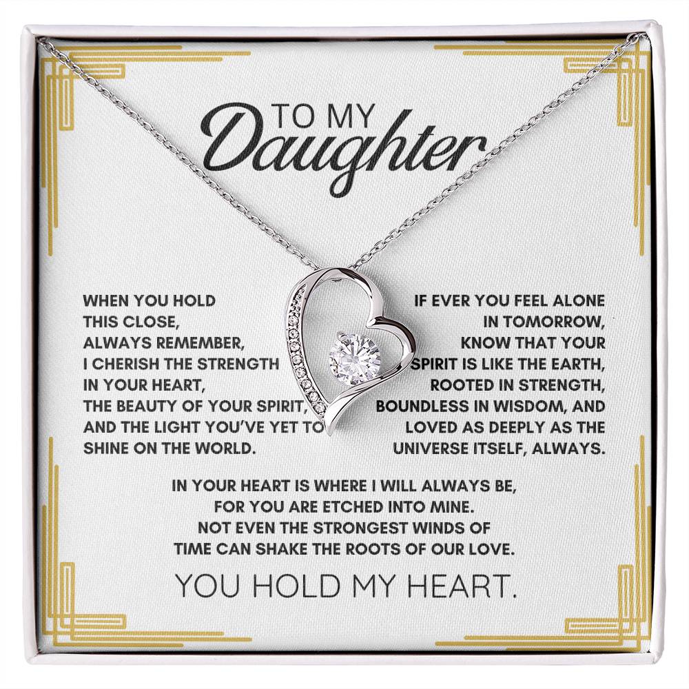 To my Daughter: Forever Love Necklace a Symbol of Resilience, Wisdom, and Infinite Love