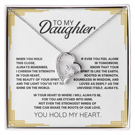 To my Daughter: Forever Love Necklace a Symbol of Resilience, Wisdom, and Infinite Love