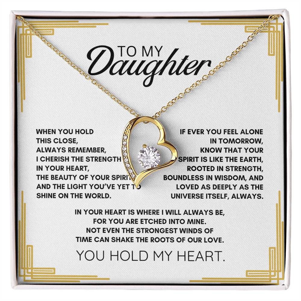 To my Daughter: Forever Love Necklace a Symbol of Resilience, Wisdom, and Infinite Love