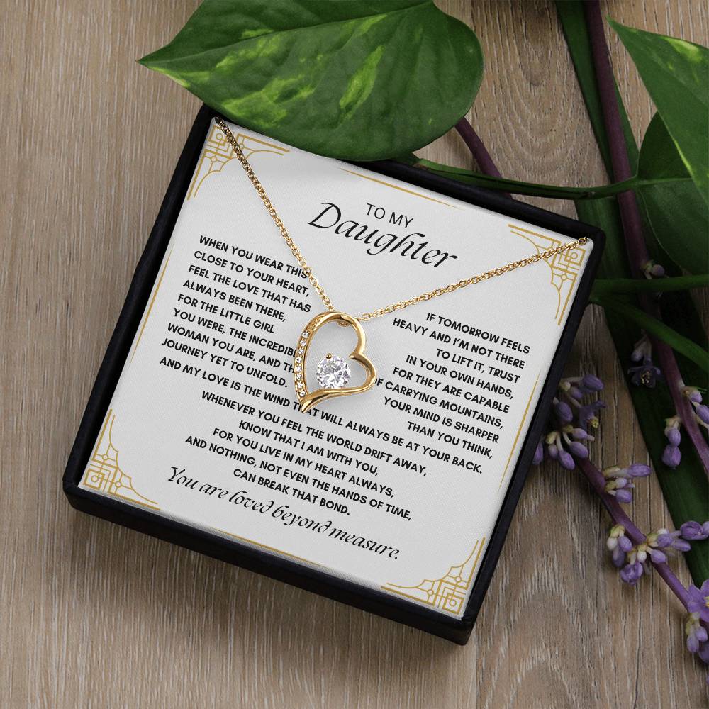 To My Daughter: Forever Love Necklace for Strength, Love, and Timeless Connection