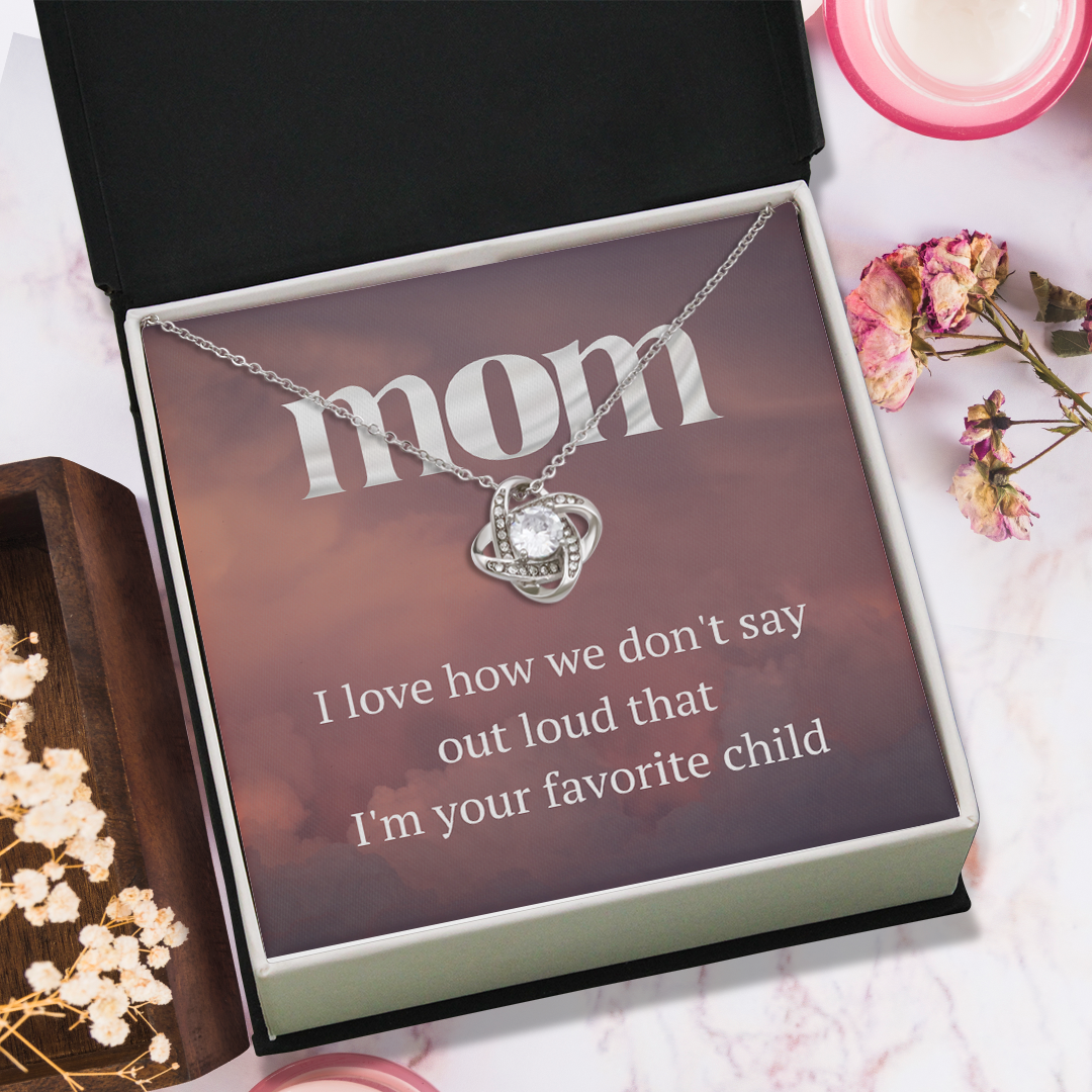 I'm Your Favorite - Mom Love Knot Necklace