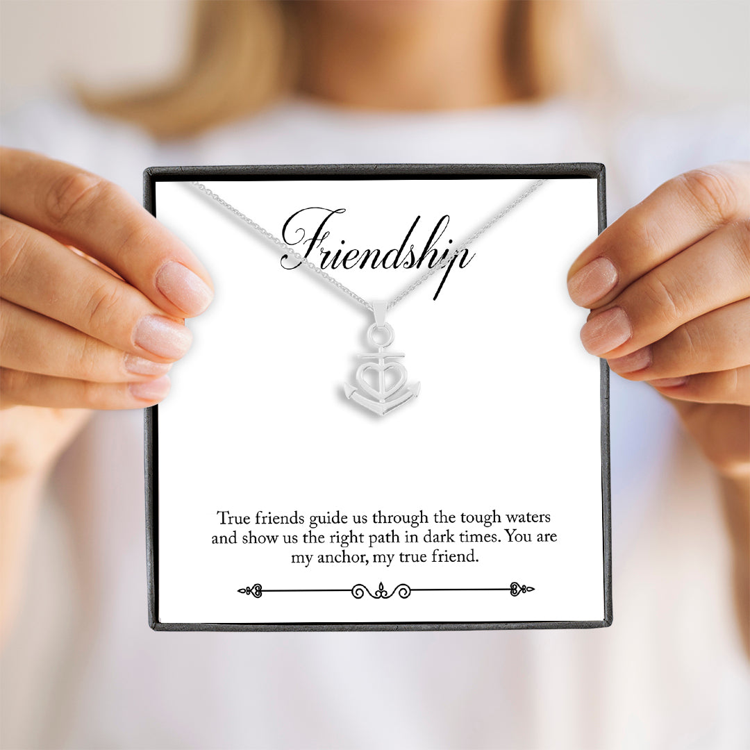 Friendship Necklace - You Are My Anchor