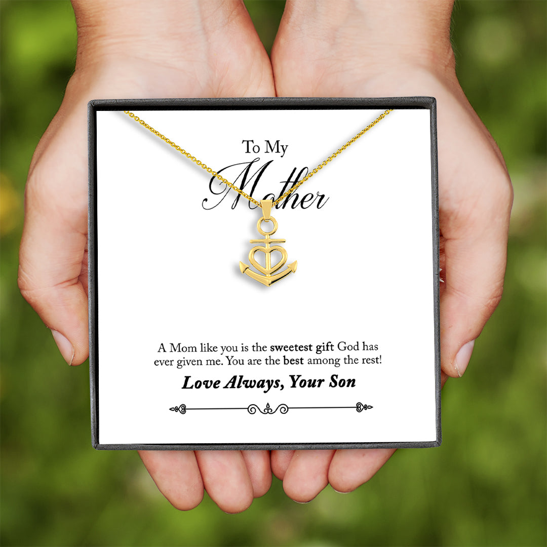 For Mom Necklace - You Are The Best Among The Rest