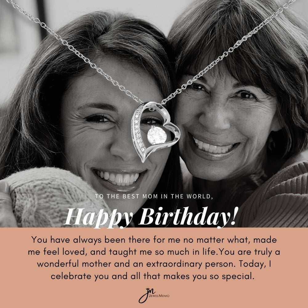 Birthday Necklace Custom Image - To The Best Mom