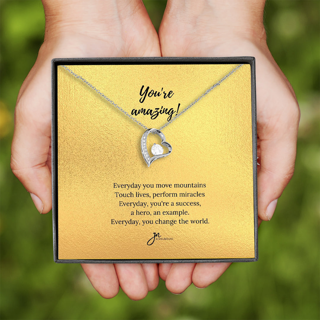 Special Message Necklace - You're Amazing