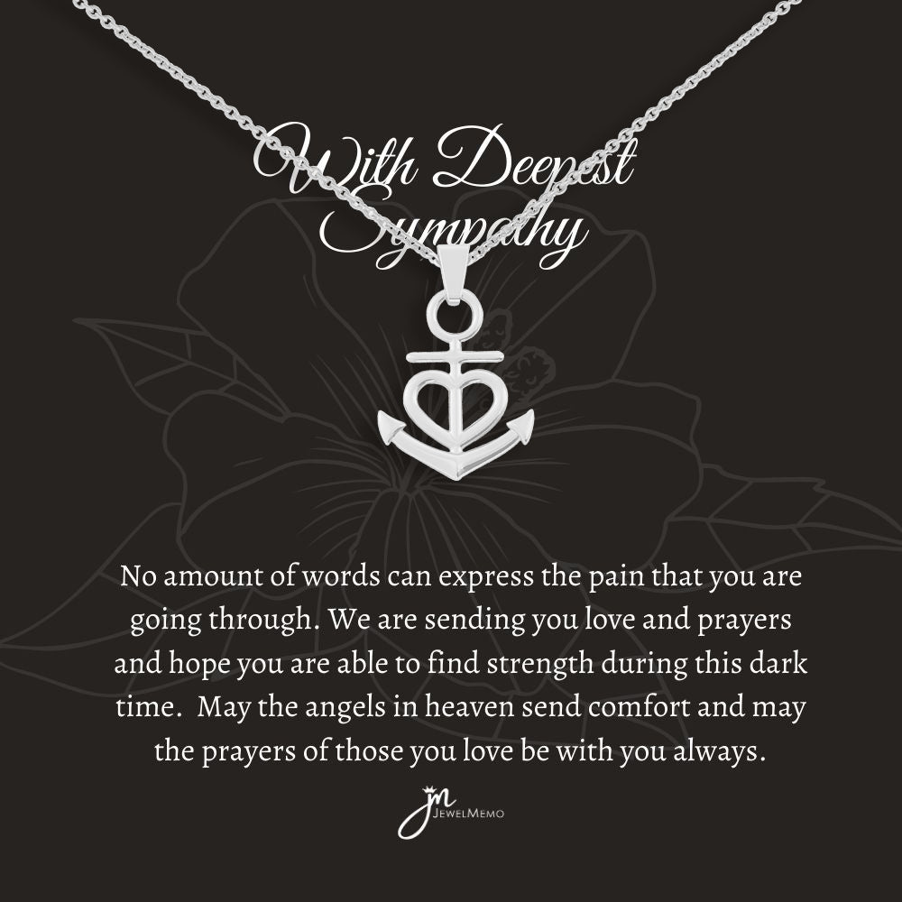 Sympathy Necklace - Sending You Love And Prayers