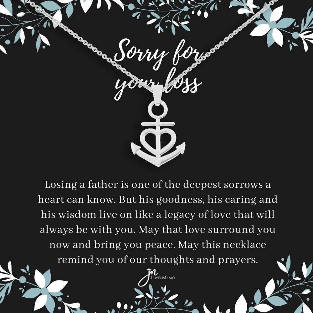 Sympathy Necklace - Sorry For Your Loss