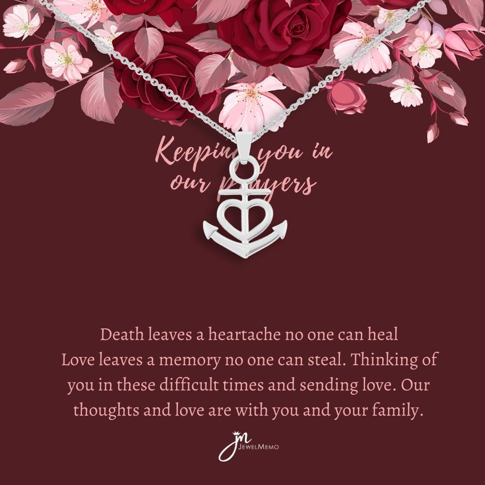 Sympathy Necklace - Keeping You In Our Prayers