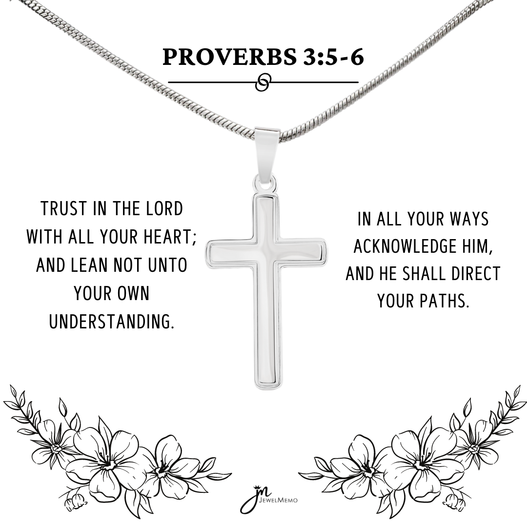 Cross Necklace - Trust In The Lord