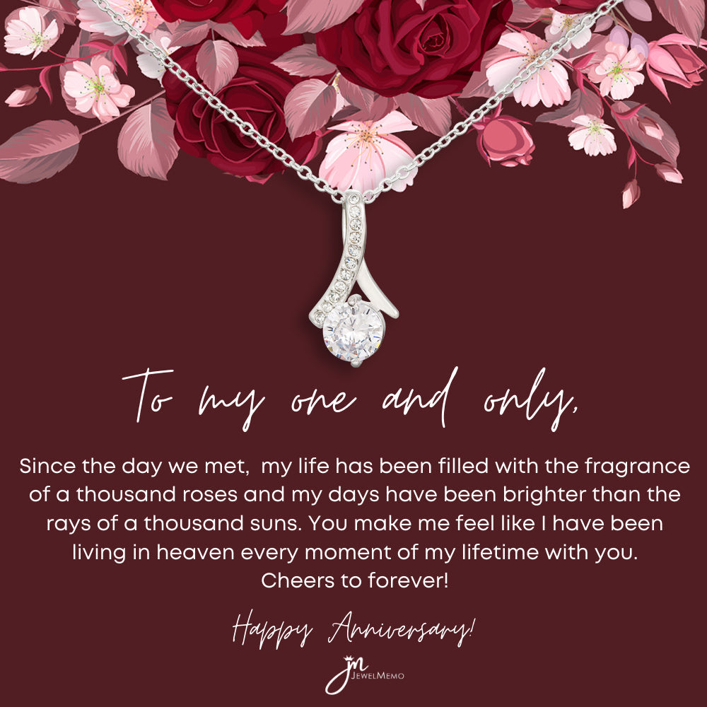 Alluring Beauty Anniversary Necklace - To My One And Only