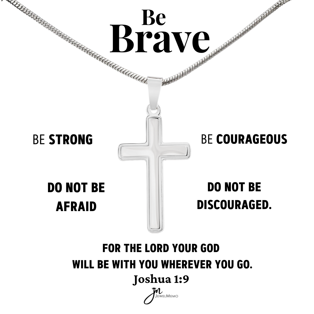 Cross Necklace - Be Brave