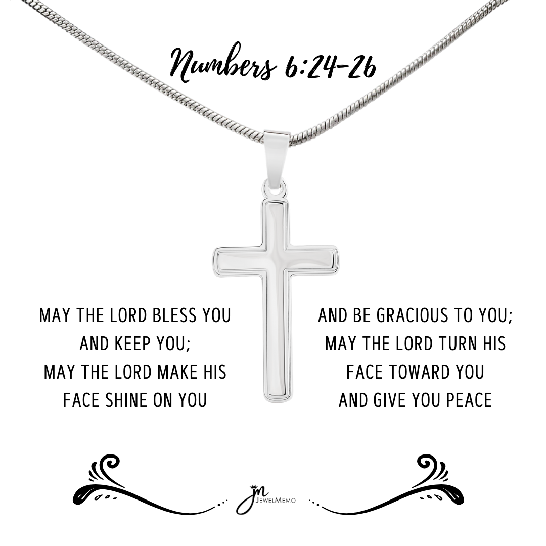 Cross Necklace - May The Lord Bless You