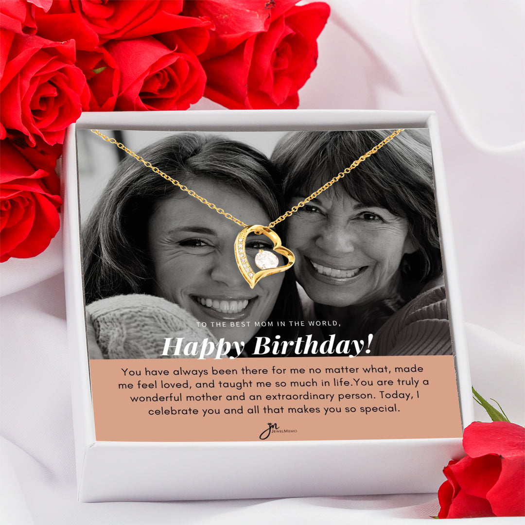 Birthday Necklace Custom Image - To The Best Mom