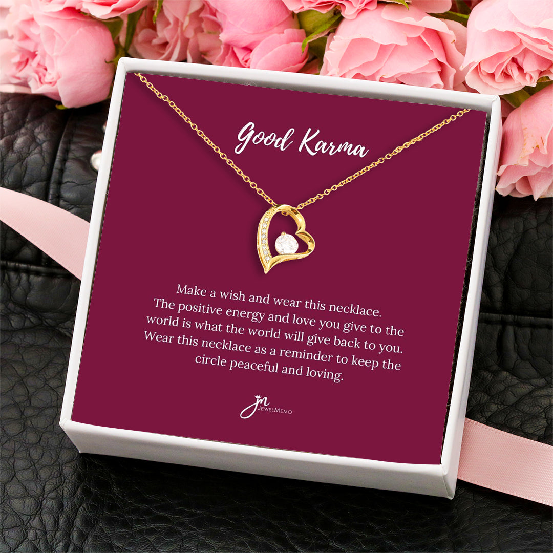 Special Message Necklace - Good Karma