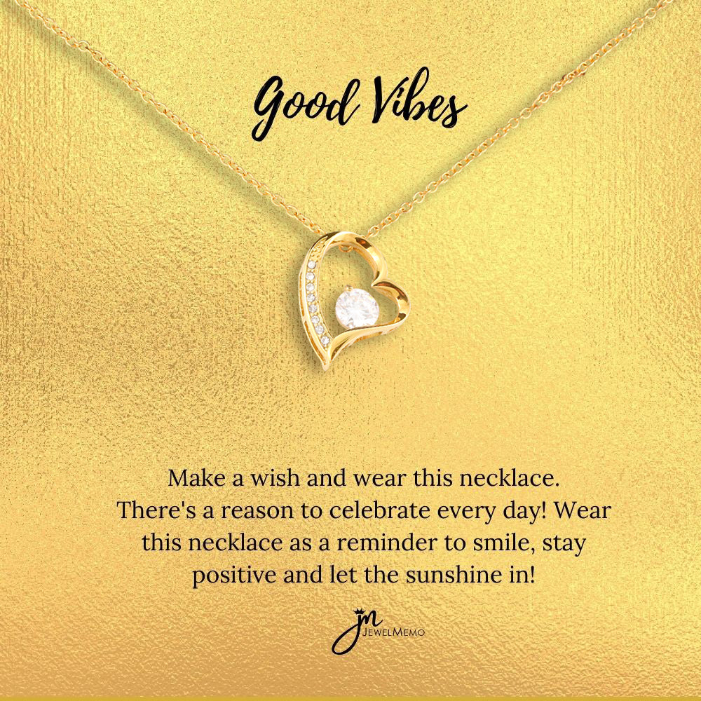 Special Message Necklace - Good Vibes