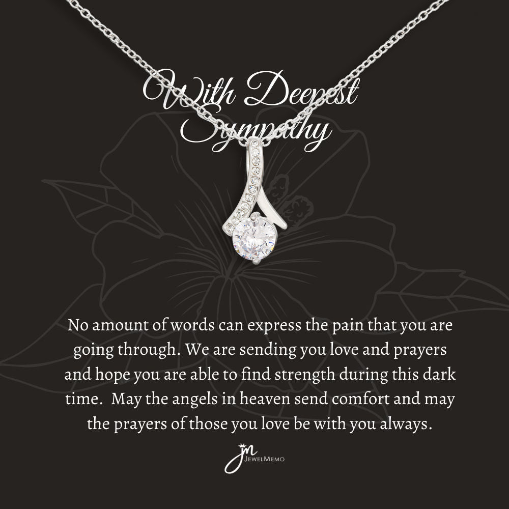 Sympathy Necklace - Sending You Love And Prayers