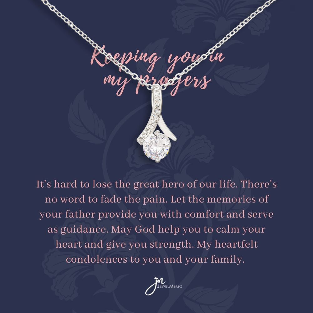 Sympathy Necklace - Keeping You In My Prayers