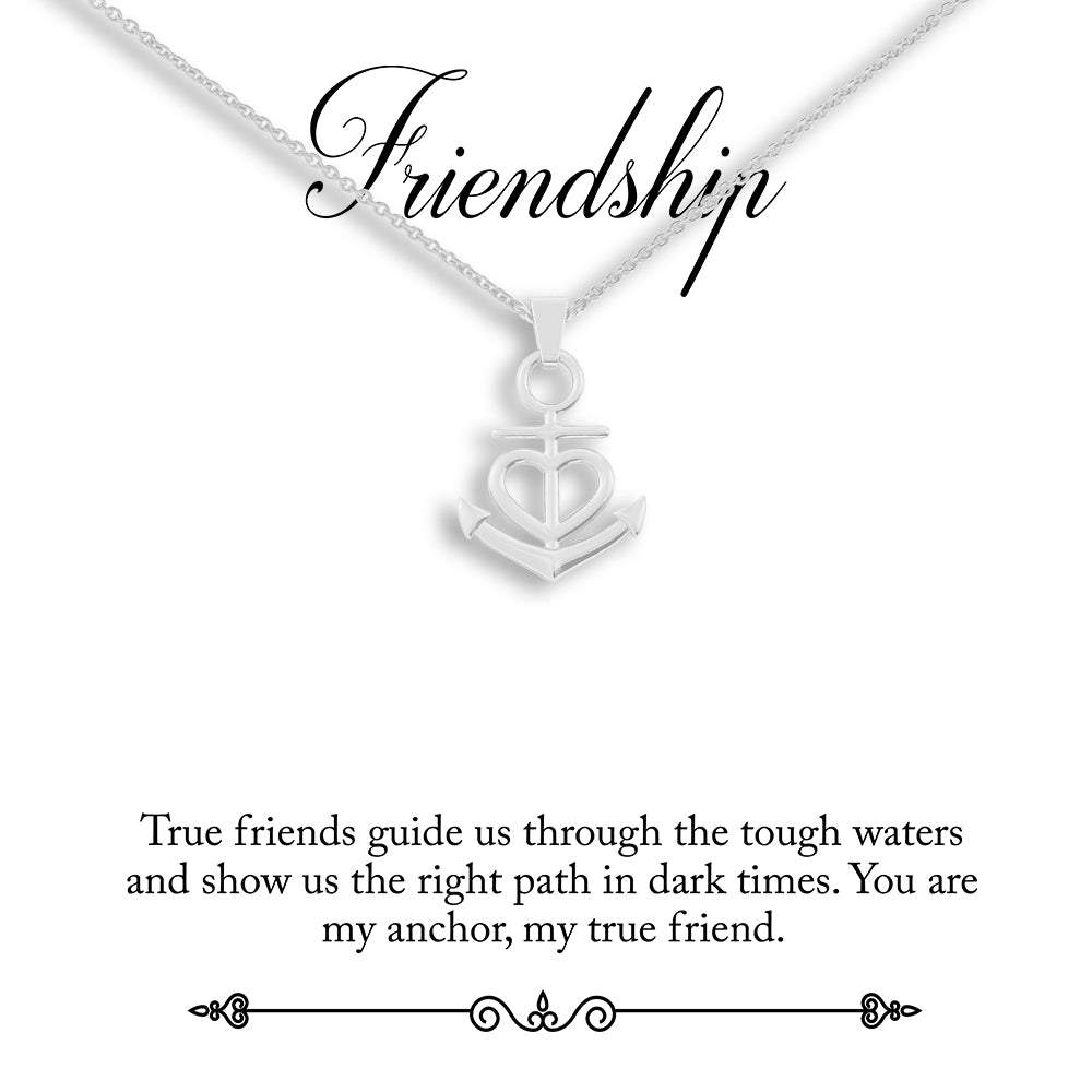 Friendship Necklace - You Are My Anchor