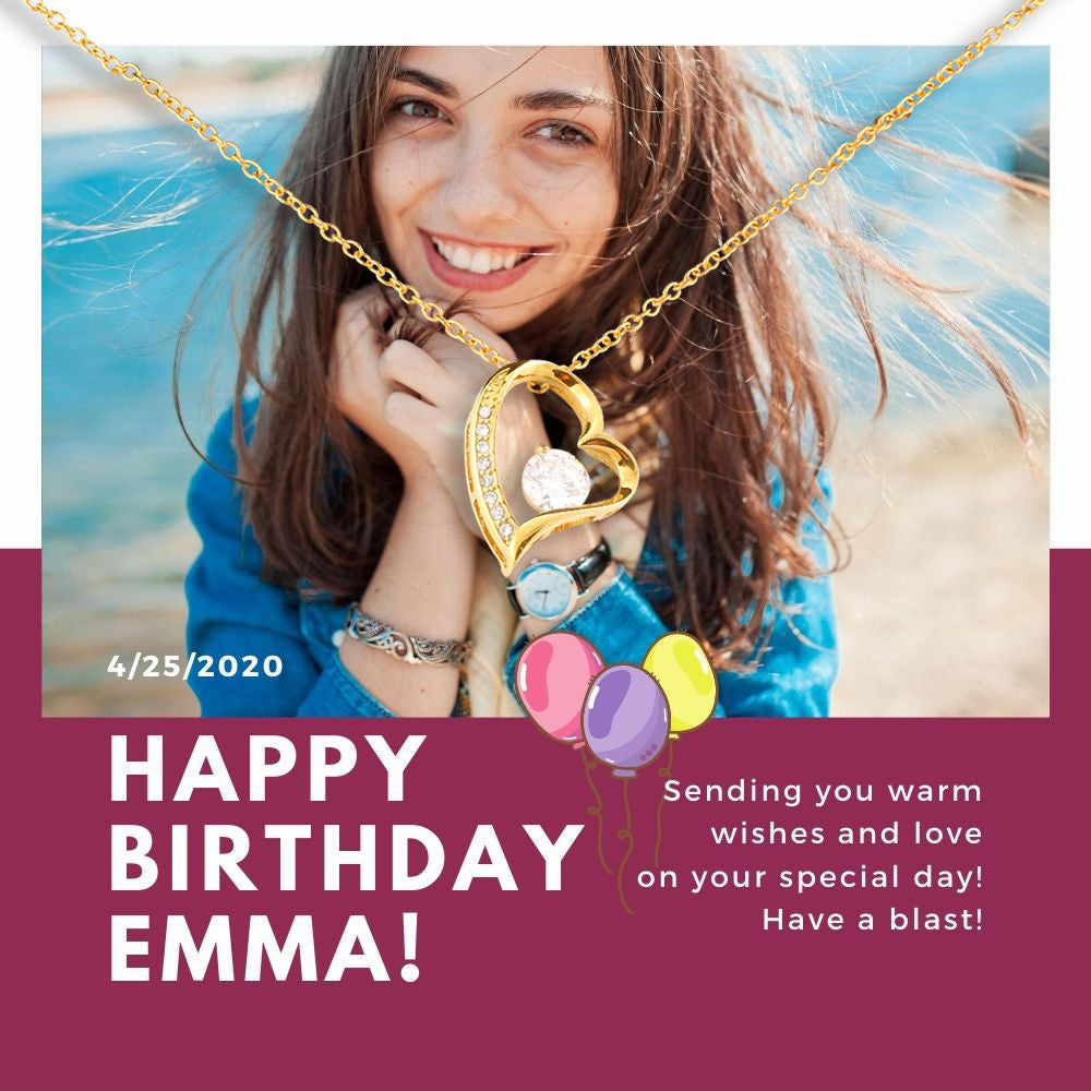 Birthday Necklace - Have A Blast