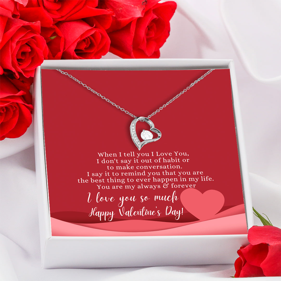 Valentine's Day Necklace - Always & Forever