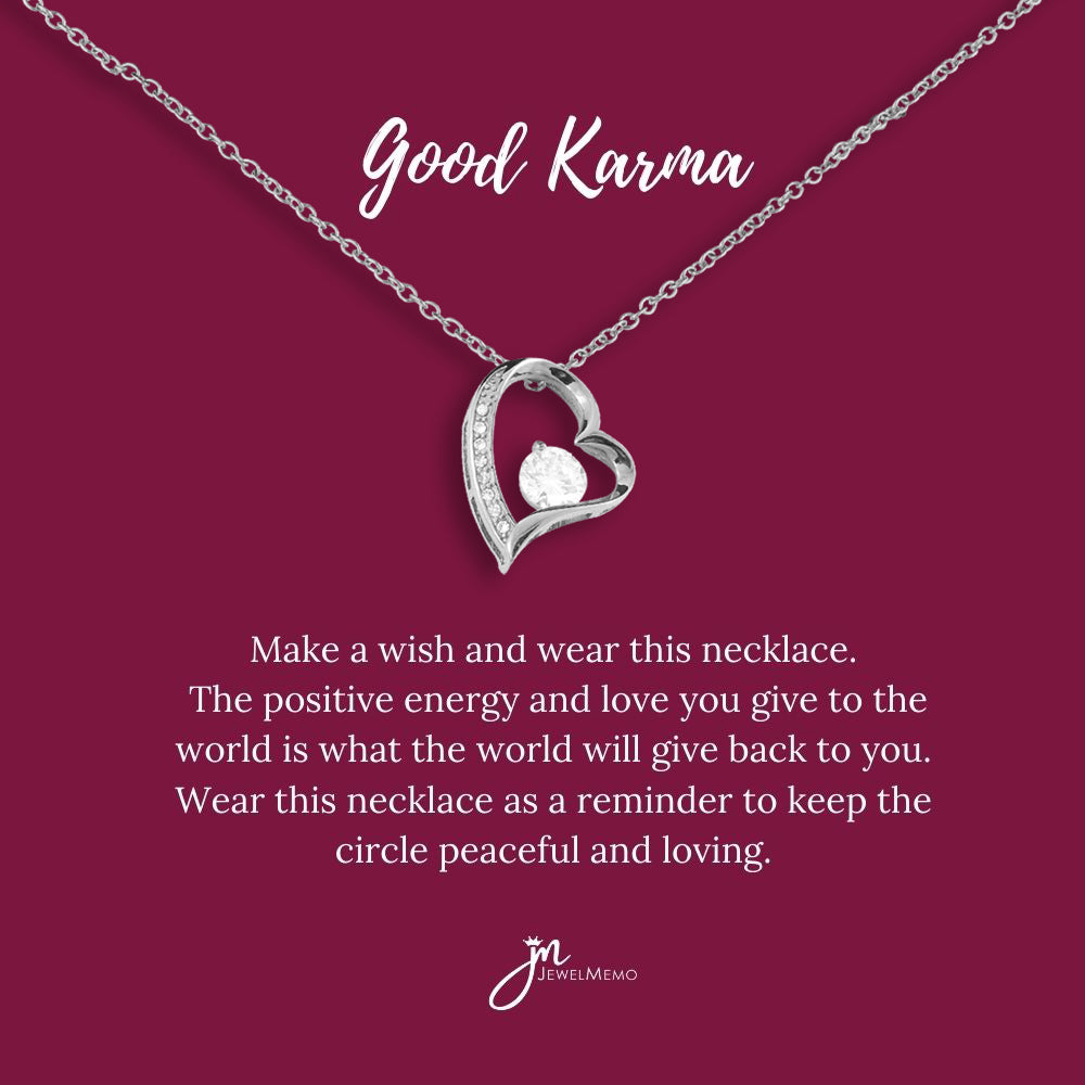 Special Message Necklace - Good Karma