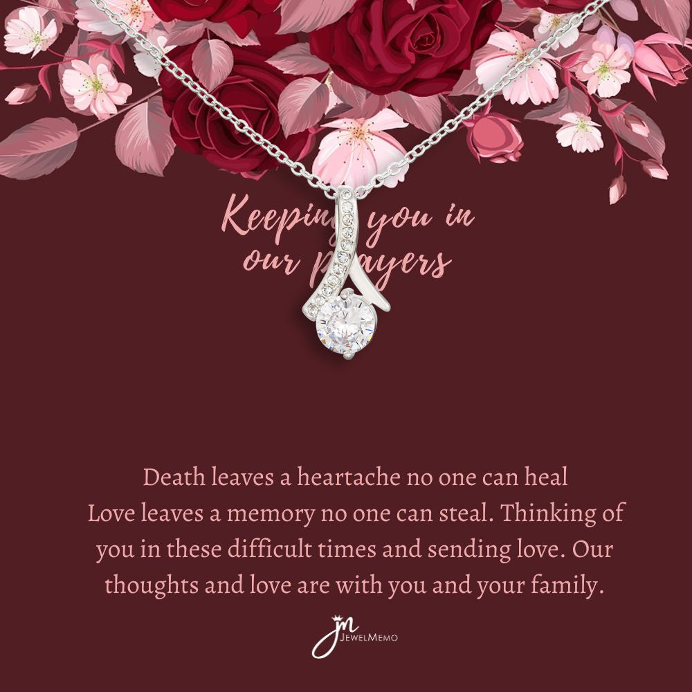 Sympathy Necklace - Keeping You In Our Prayers