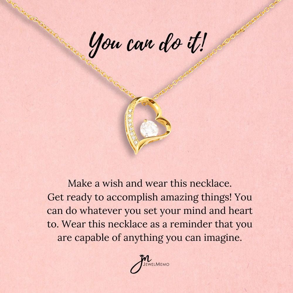 Special Message Necklace - You Can Do It!