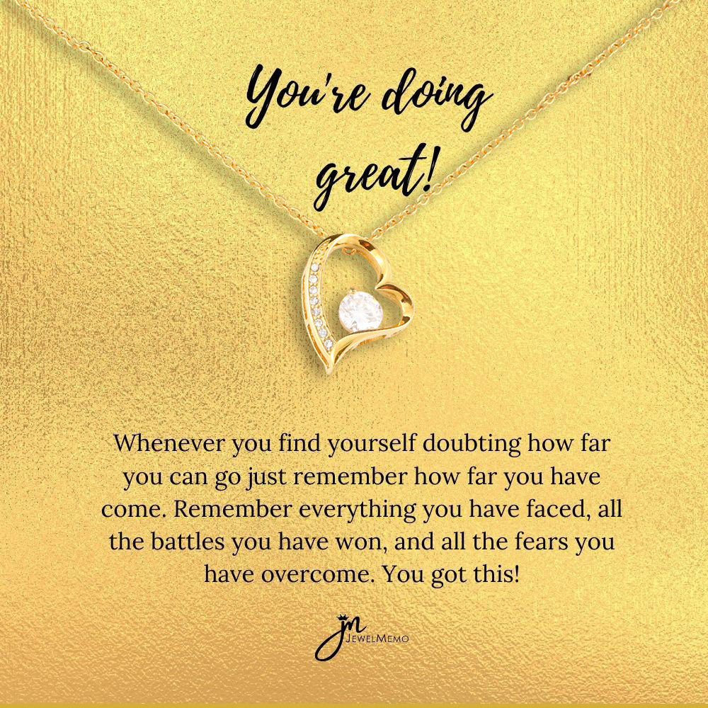 Special Message Necklace - You're Doing Great