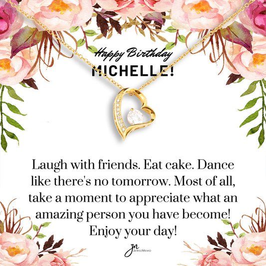 Birthday Necklace - Enjoy Your Day