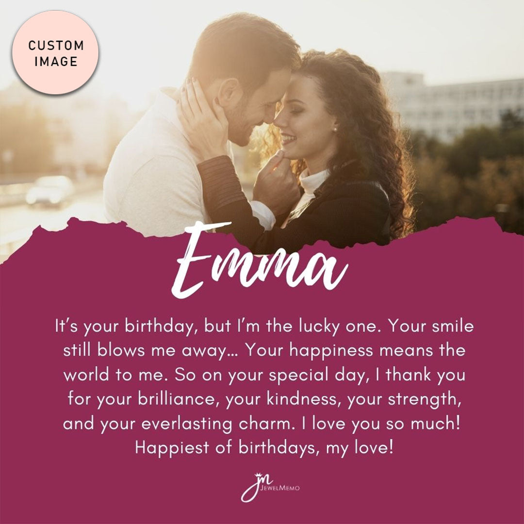 Birthday Necklace Custom Image- Your Everlasting Charm