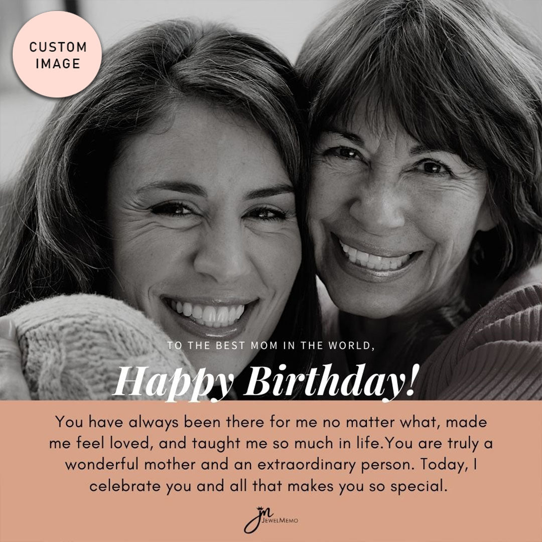 Birthday Necklace Custom Image - To The Best Mom