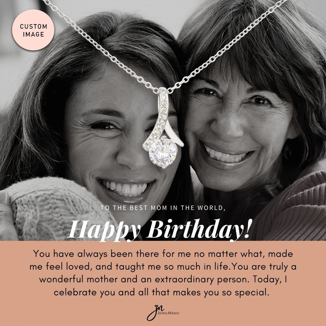 Birthday Necklace Custom Image - To The Best Mom