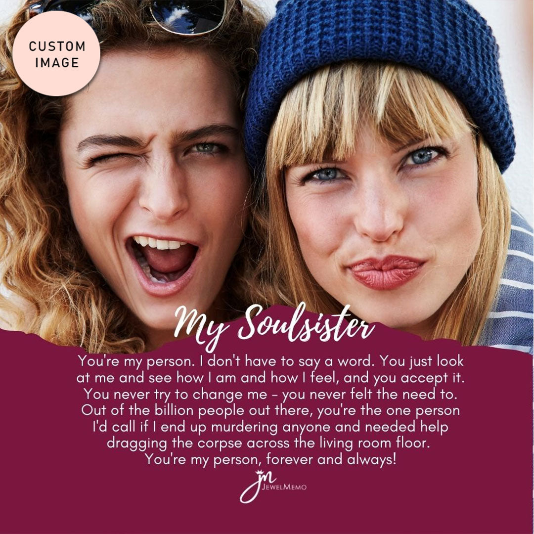 Friendship Necklace Custom Image - My Soul Sister