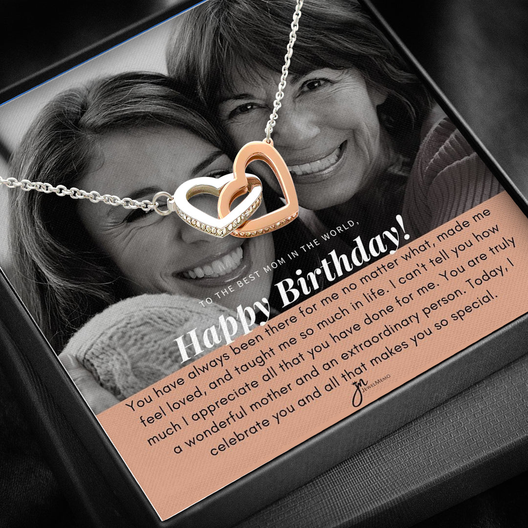 Birthday Necklace Custom Image - To The Best Mom