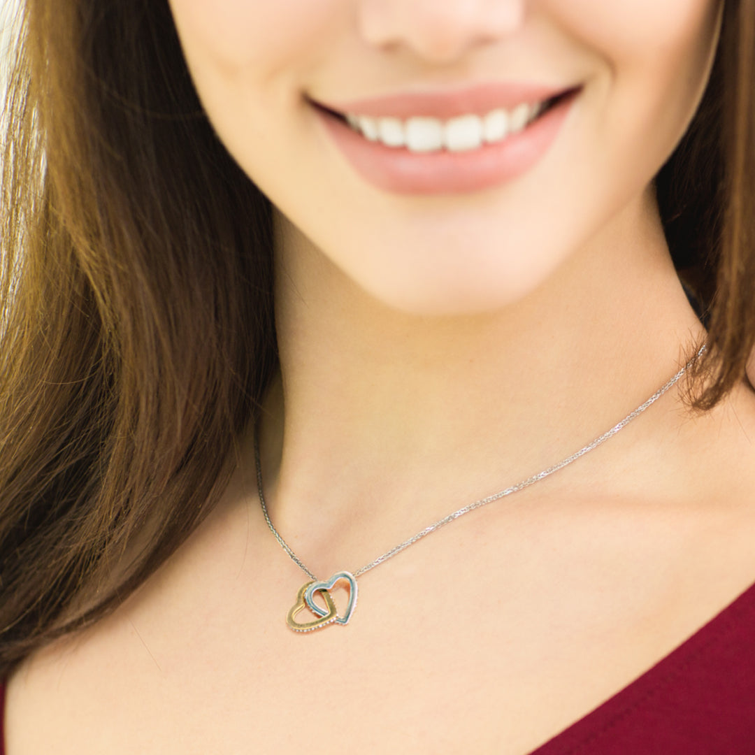 Interlocking Hearts Anniversary Necklace - Your Love Is My Greatest Blessing