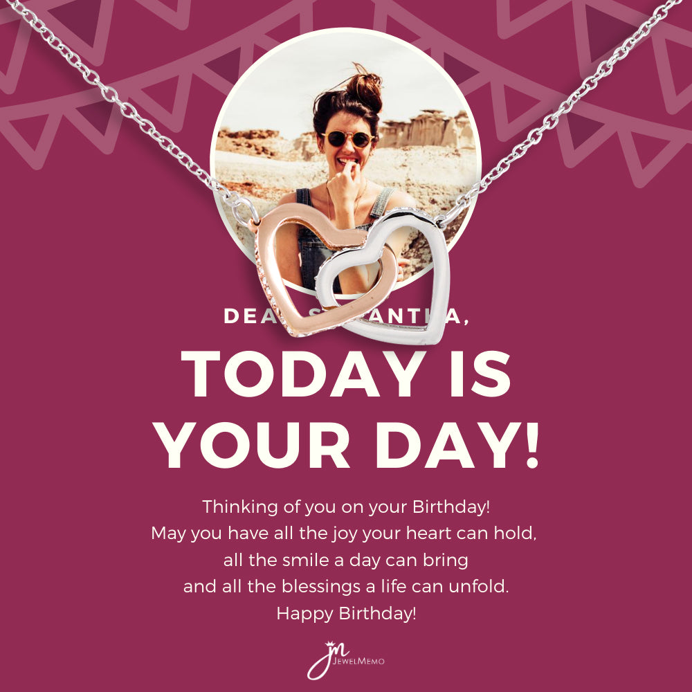 Birthday Necklace Custom Image - Today Is Your Day