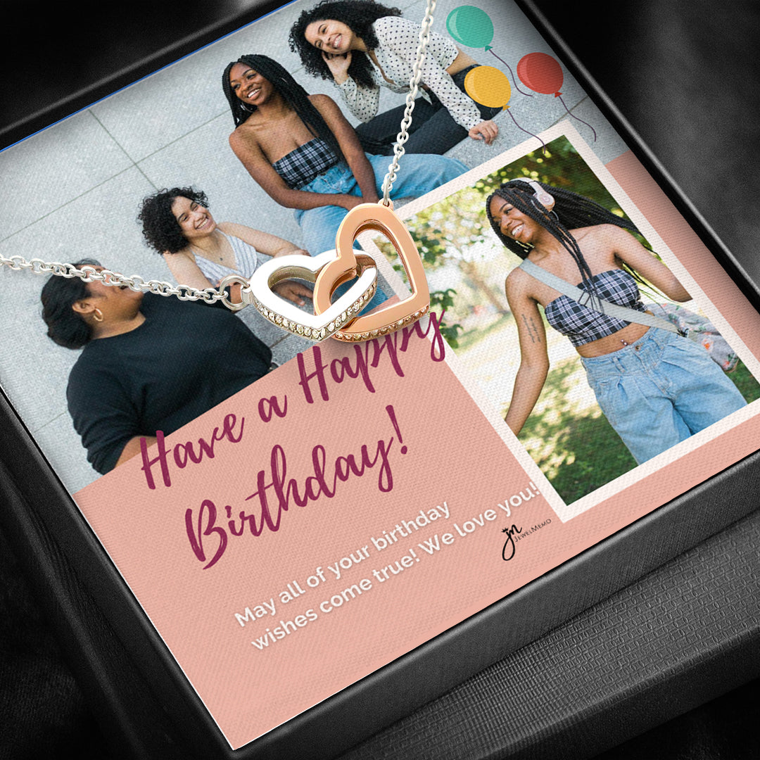 Birthday Necklace Custom Image - Have A Happy Birthday