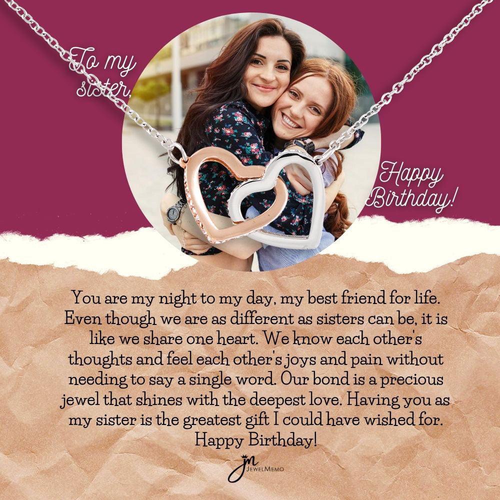 Birthday Necklace Custom Image - To My Sister