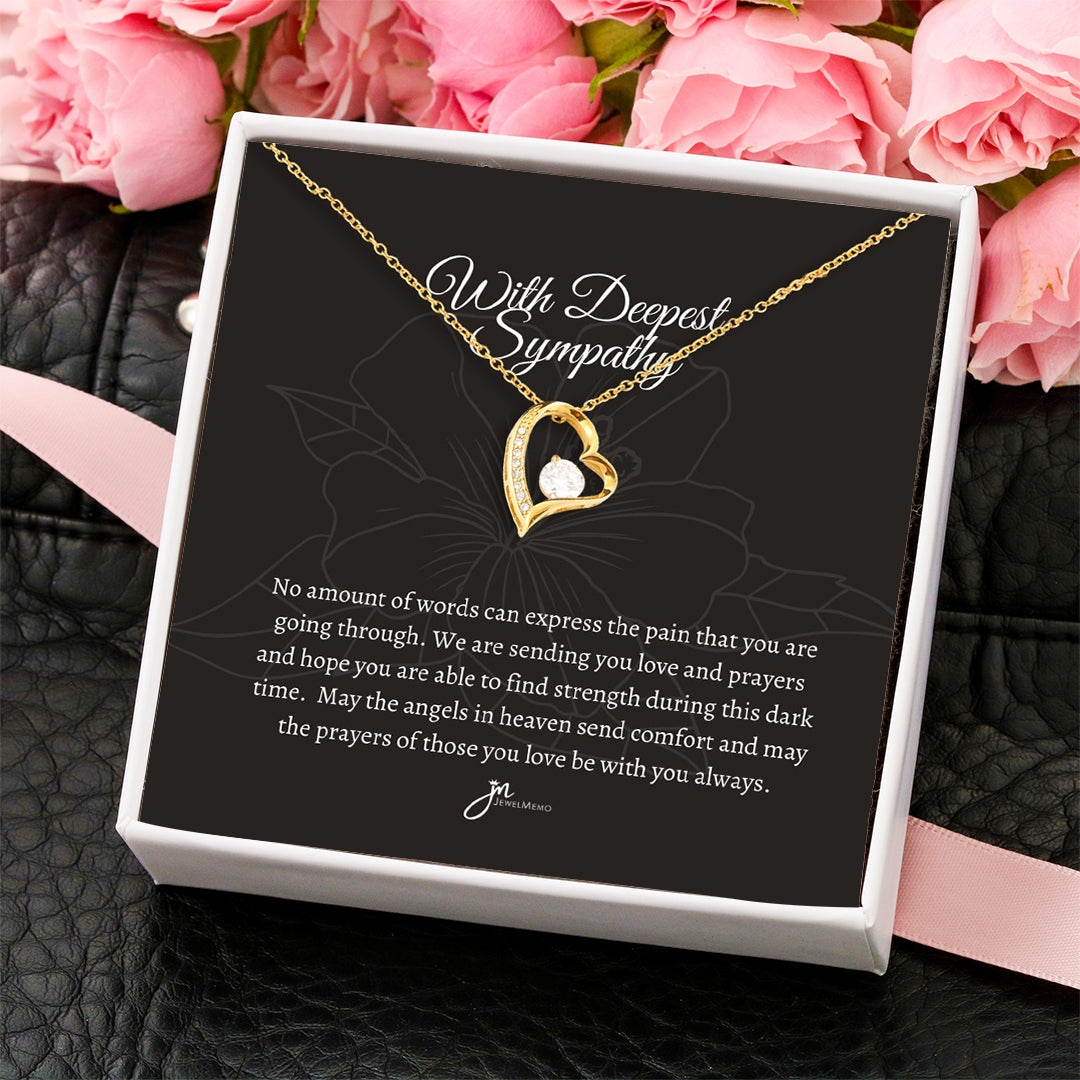 Sympathy Necklace - Sending You Love And Prayers