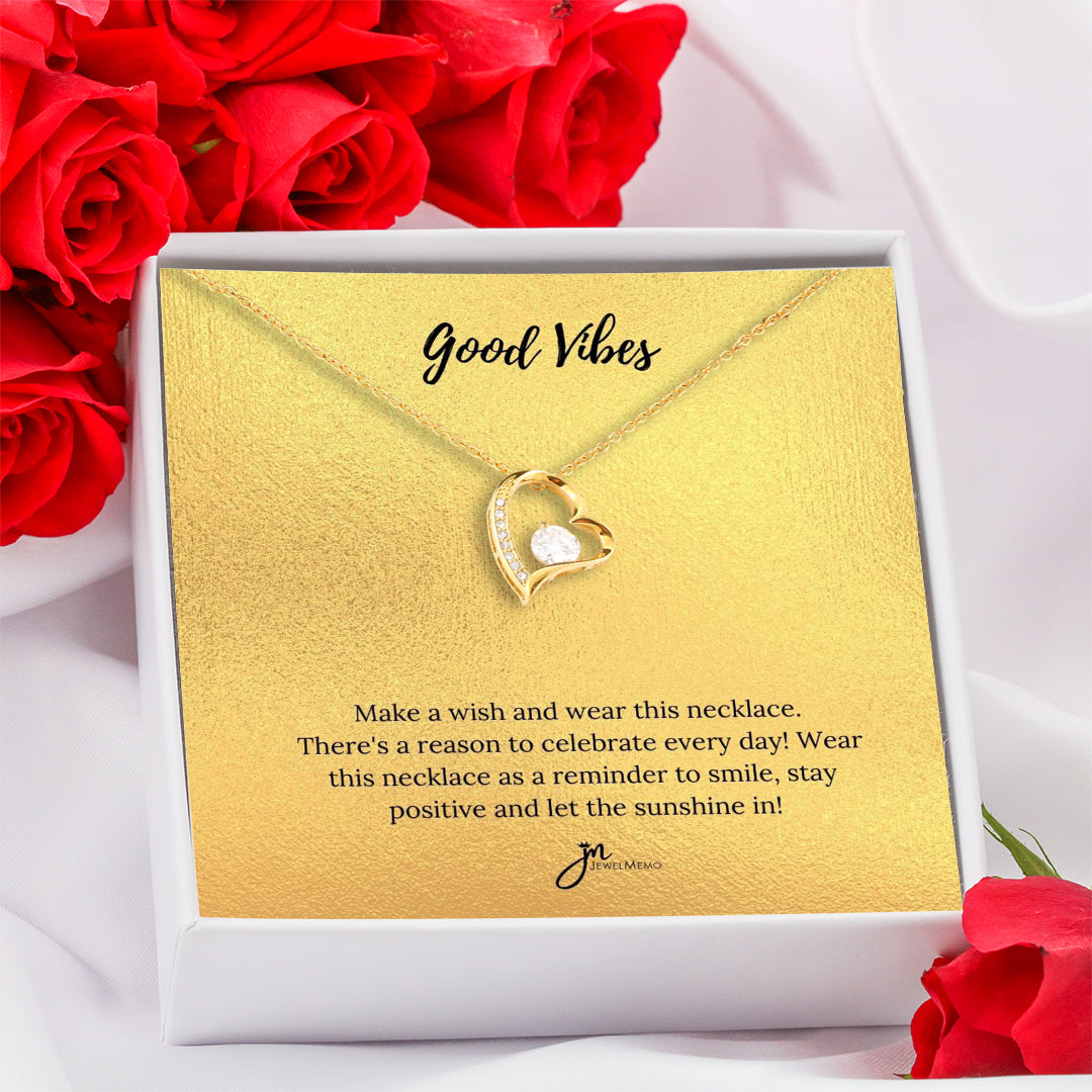 Special Message Necklace - Good Vibes