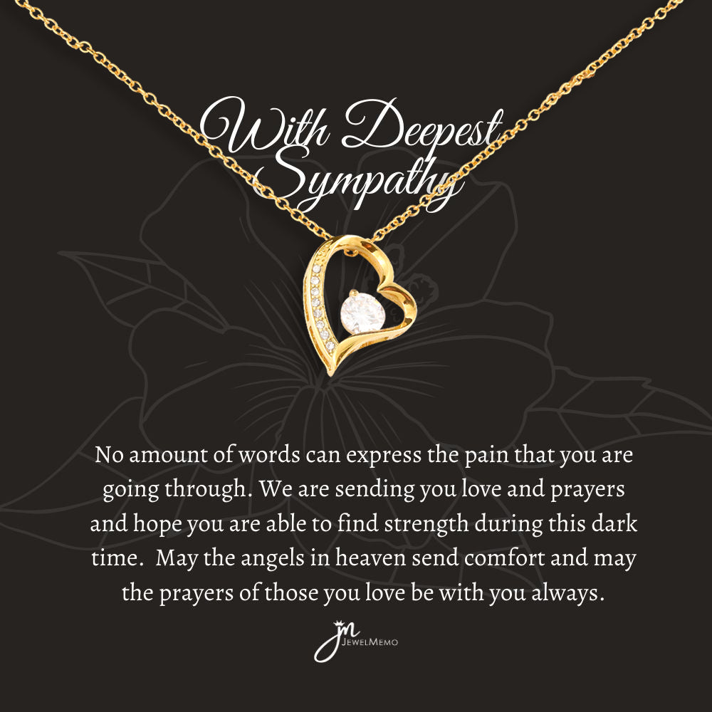 Sympathy Necklace - Sending You Love And Prayers