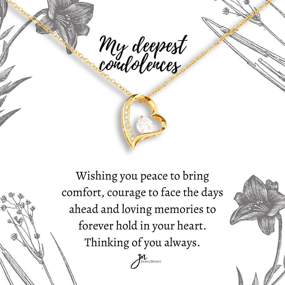 Sympathy Necklace - Wishing You Peace