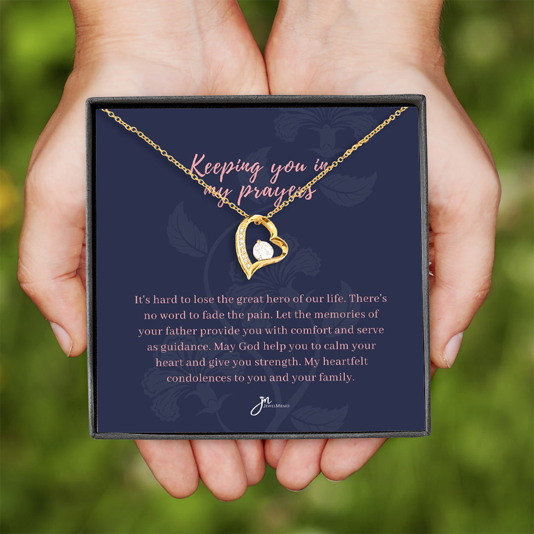 Sympathy Necklace - Keeping You In My Prayers